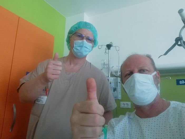 Marco Marocco, vice sindaco di Città Metropolitana e consigliere comunale a Chivasso, ed il primario di Cardiologia, e assessore, Claudio Moretti