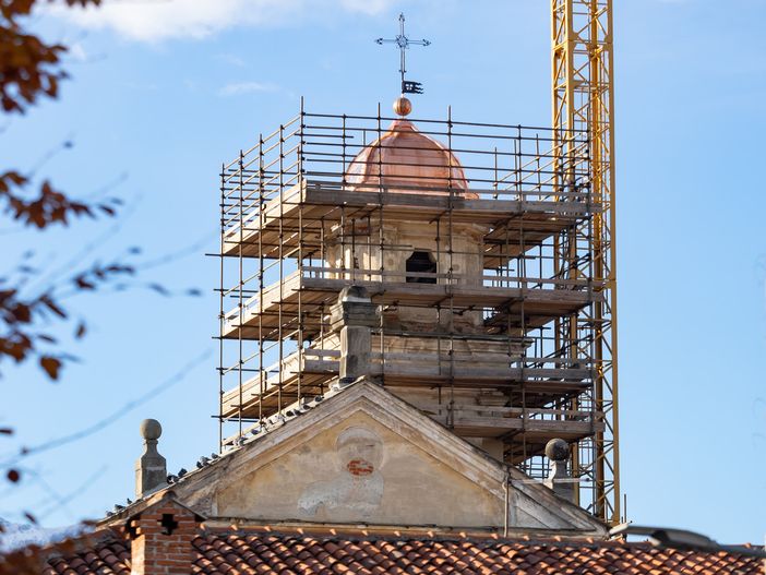 I lavori a San Bernardino (foto di Christian Bosio)