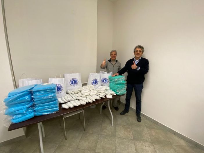 Il Lions del Pinerolese donano materiale sanitario per fronteggiare l’emergenza coronavirus
