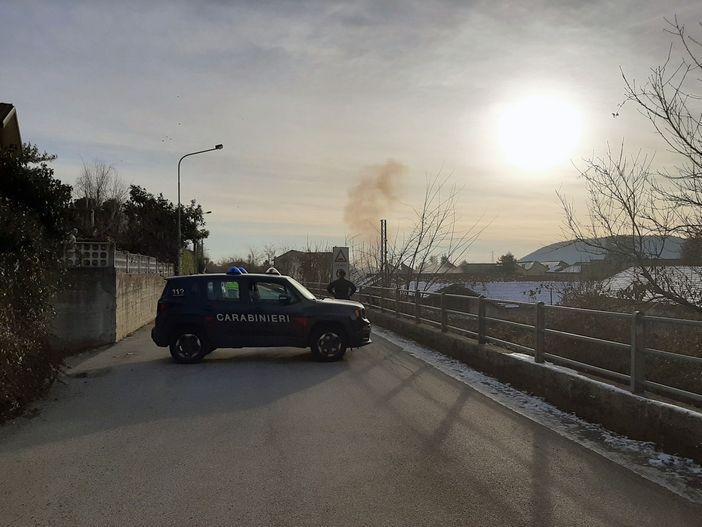 Serbatoio pensile abbattuto a Luserna San Giovanni