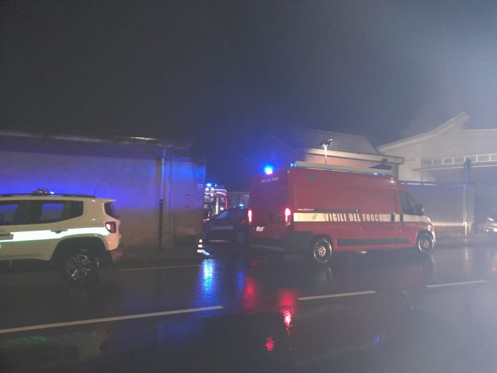 Luserna San Giovanni: principio di incendio a un deposito della Pontevecchio [FOTO]