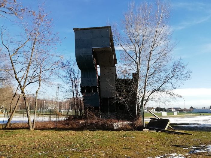 Parete arrampicata zona Bersaglio a Luserna San Giovanni