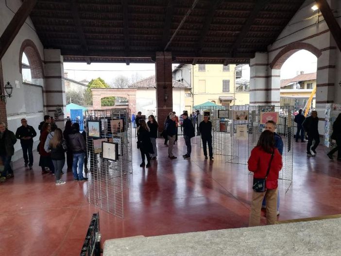 Uno scorcio della mostra a Macello Uno scorcio della mostra a Macello