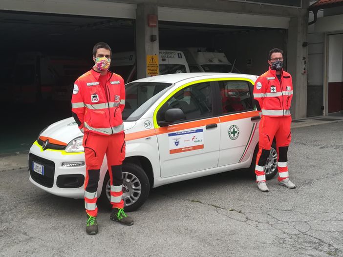 La Panda giunta dal Cai durante questo periodo di emergenza sanitaria