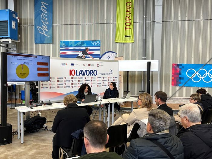 Da sinistra Annunziata Scocozza (Camera di Commercio di Torino) e Monica Bosia (Piemonte Lavoro) Da sinistra Annunziata Scocozza (Camera di Commercio di Torino) e Monica Bosia (Piemonte Lavoro)