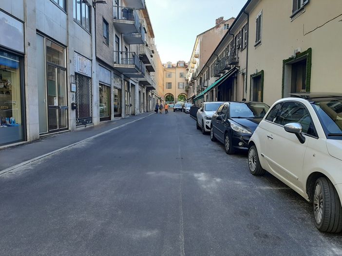 Primo tratto di via Virginio a Pinerolo Primo tratto di via Virginio a Pinerolo