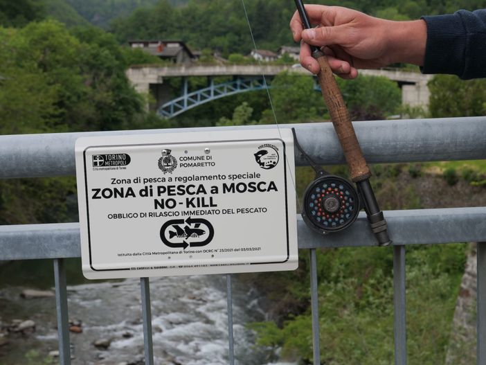 Pesca No Kill nel torrente Germanasca