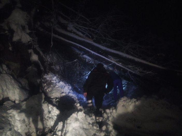 Frana in via Moloire del 5 gennaio 2021