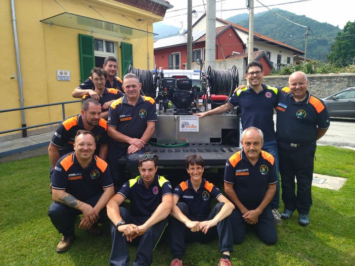 Il gruppo torrese all’inaugurazione del nuovo modulo antincendio Il gruppo torrese all’inaugurazione del nuovo modulo antincendio