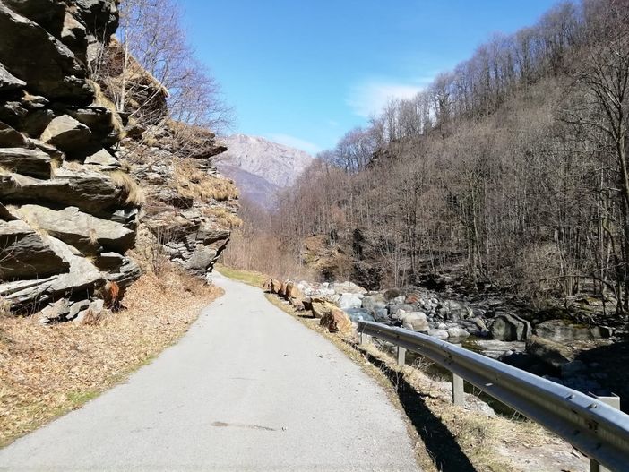 La strada della Comba Carbonieri