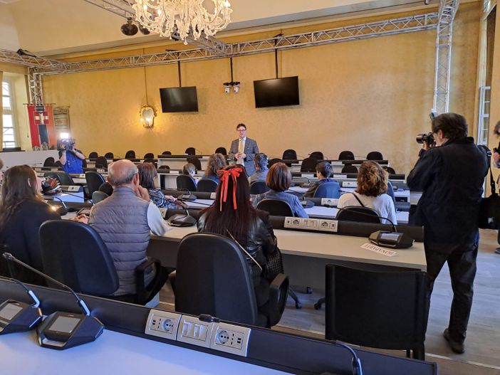 25 Aprile, Davide Nicco accoglie i cittadini in visita a Palazzo Lascaris