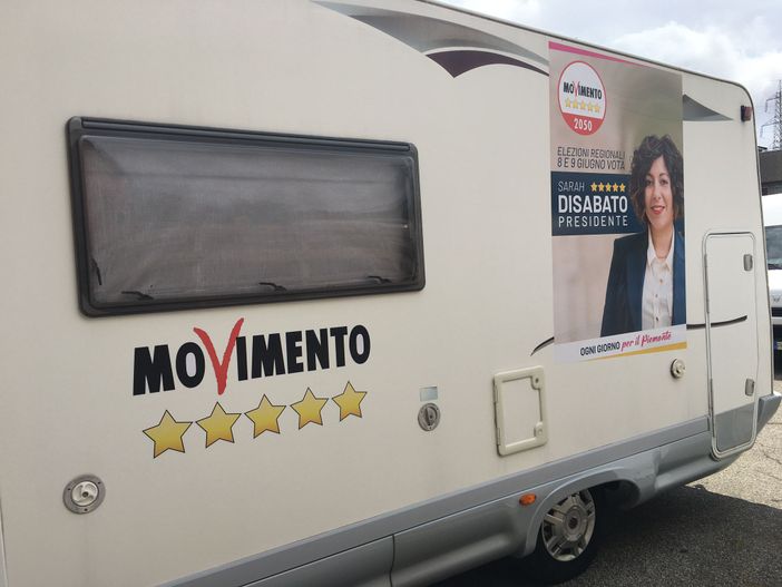 Parte il Tour Elettorale del M5S: in camper attraverso il Piemonte per sostenere Sarah Disabato