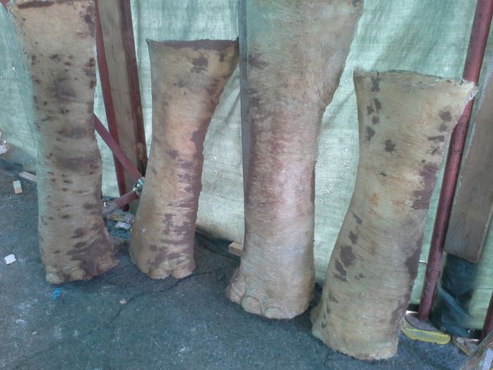realizzazione di una scultura a forma di elefante realizzazione di una scultura a forma di elefante