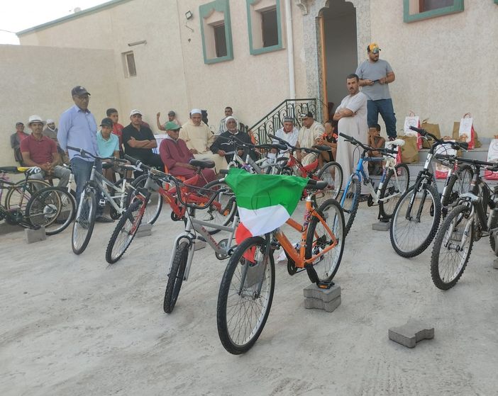 La consegna delle biciclette in Marocco