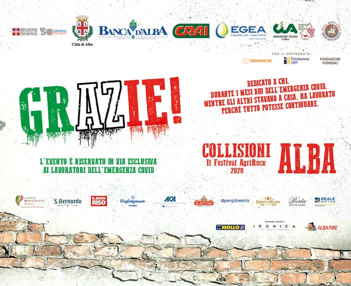 Al via il festival “GRAZIE” di Collisioni Al via il festival “GRAZIE” di Collisioni
