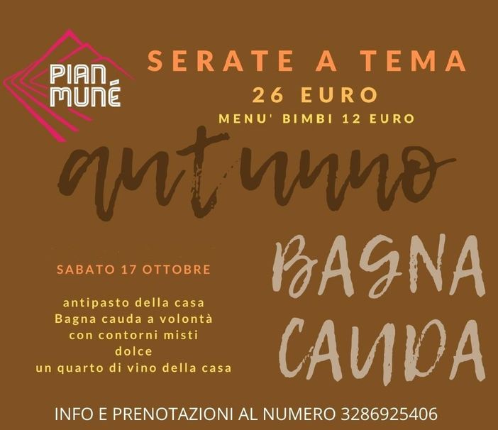 La prima neve caduta a Pian Munè di Paesana porta con sé bagna caöda e promo skipass