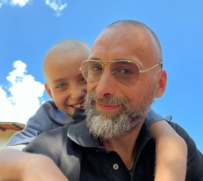 Papà Federico con il figlio Alberto Papà Federico con il figlio Alberto