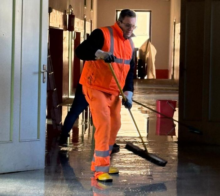 I locali allagati ieri mattina I locali allagati ieri mattina