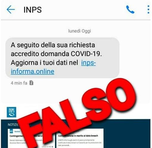 Coronavirus, falsi messaggi in arrivo dall'Inps. Polizia postale:&quot;Fate attenzione&quot;