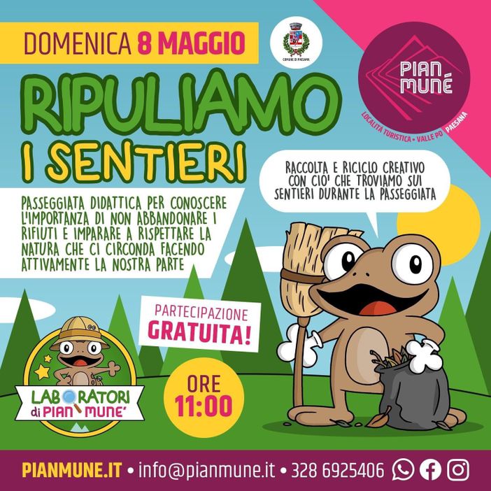 Pian Munè di Paesana: ripuliamo i sentieri Pian Munè di Paesana: ripuliamo i sentieri