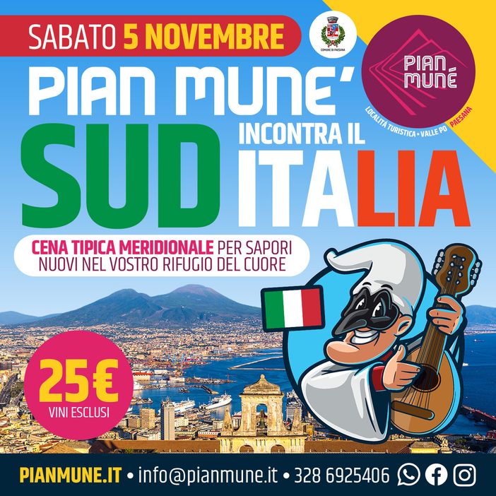 Sabato sera all’insegna dei sapori mediterranei al Rifugio di Pian Munè di Paesana
