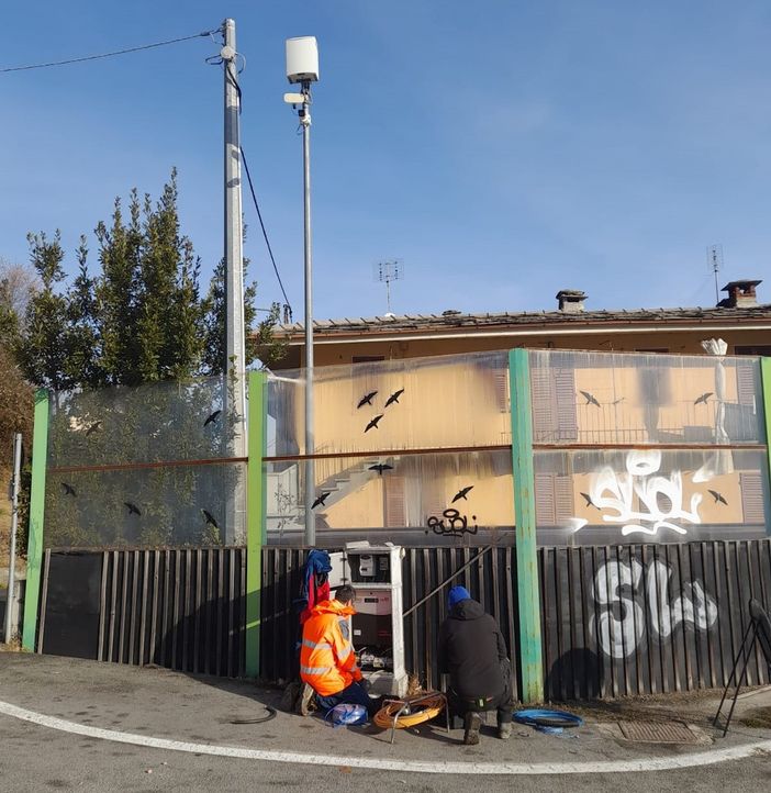 I lavori per il montaggio dei varchi elettronici I lavori per il montaggio dei varchi elettronici