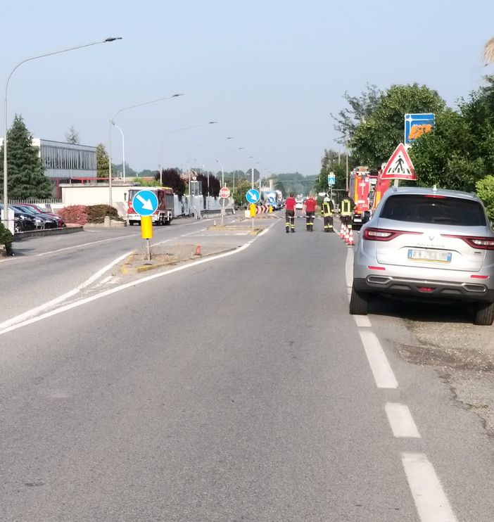 I vigili del fuoco al lavoro