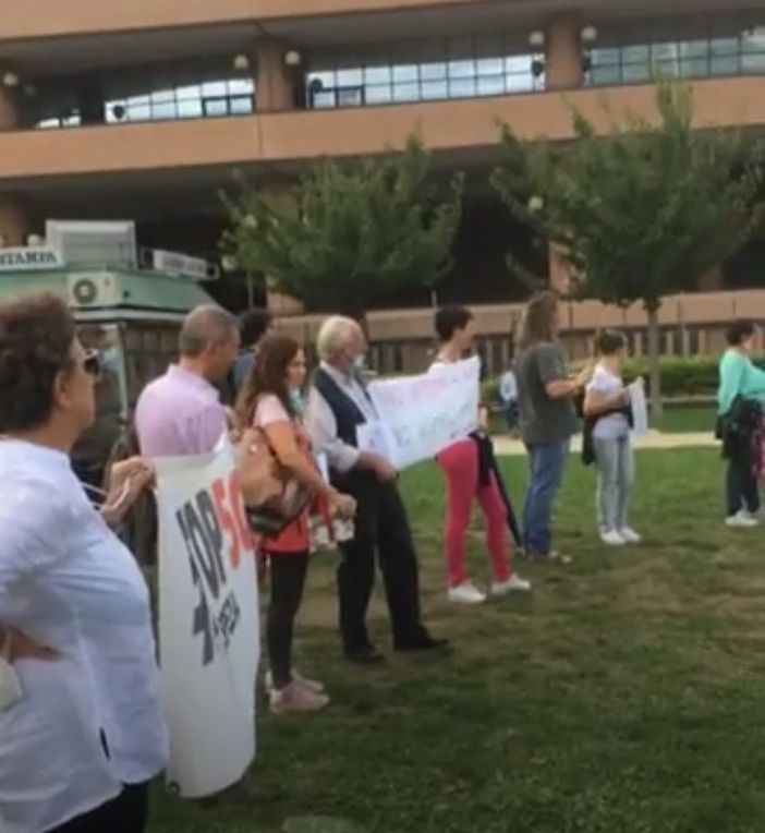 Una scena del flash mob di oggi Una scena del flash mob di oggi