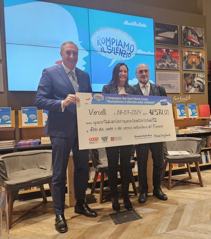 I Soci Nova Coop donano lo sconto sulla spesa alla Rete antiviolenza del Piemonte I Soci Nova Coop donano lo sconto sulla spesa alla Rete antiviolenza del Piemonte