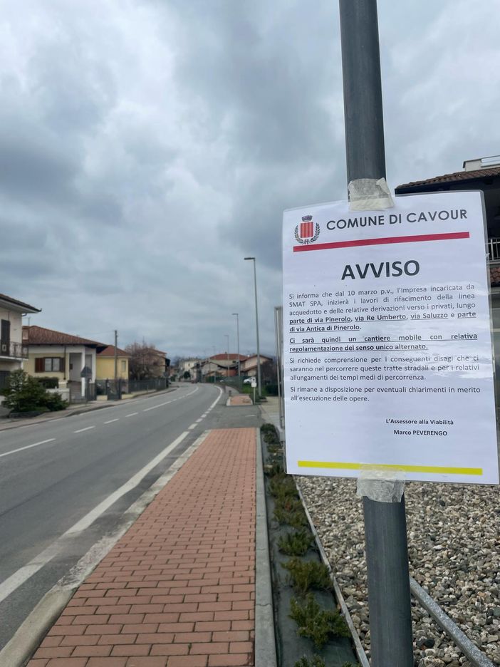 Cavour: pronto a partire il cantiere Smat per l’ammodernamento dell’acquedotto Cavour: pronto a partire il cantiere Smat per l’ammodernamento dell’acquedotto