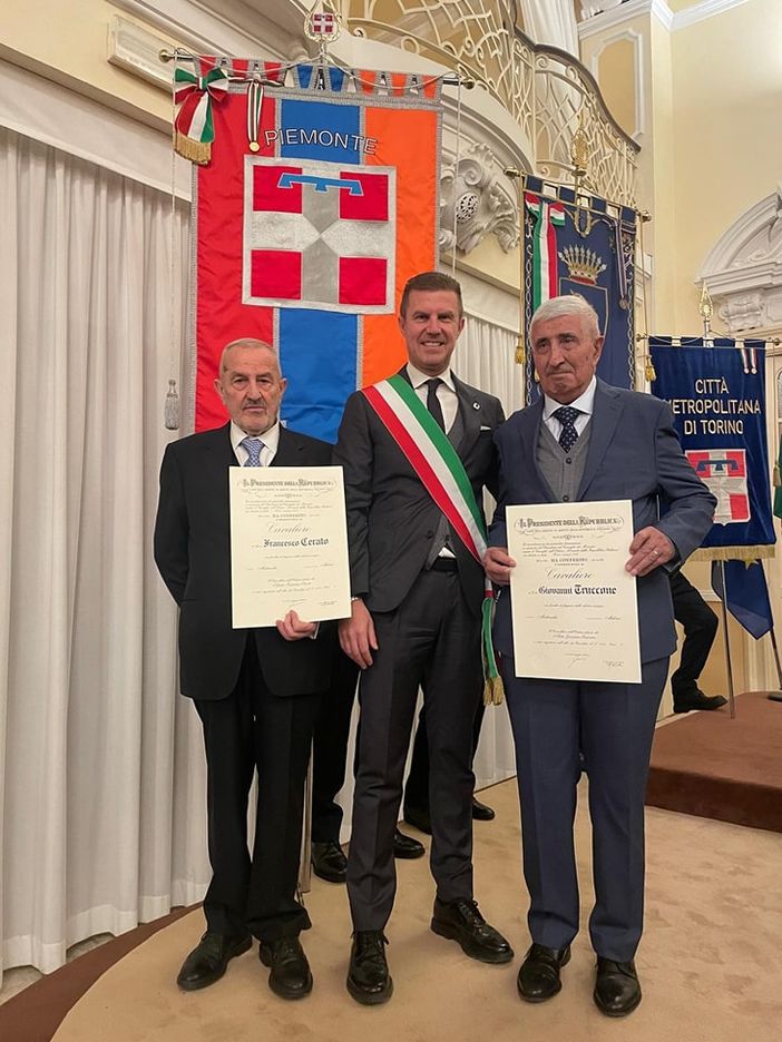 Da sinistra Francesco Cerato, Fabio Cerato e Giovanni Truccone Da sinistra Francesco Cerato, Fabio Cerato e Giovanni Truccone
