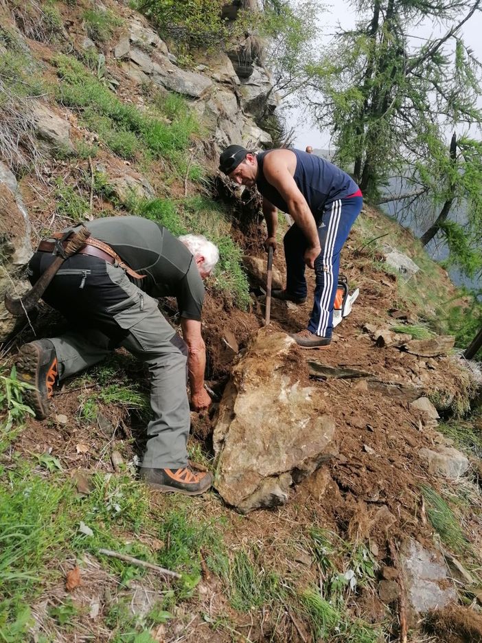 Il ripristino del viottolo