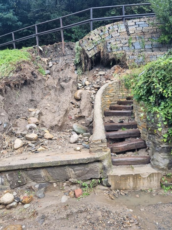 Uno scatto dei danni dello scorso settembre Uno scatto dei danni dello scorso settembre