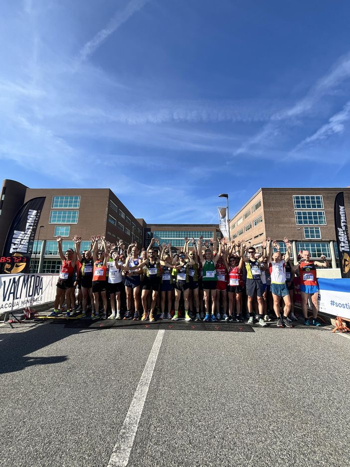 partenza corsa podistica