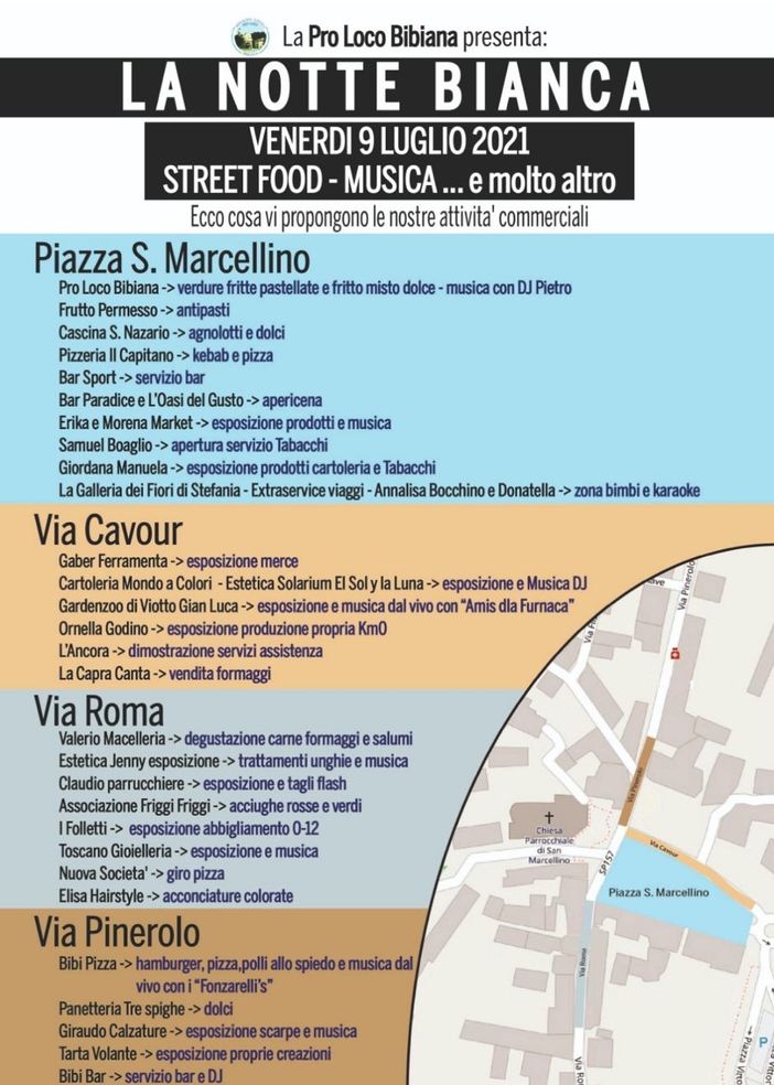 Una Notte bianca e tre Gran Grigliate nel cuore del Luglio Bibianese Una Notte bianca e tre Gran Grigliate nel cuore del Luglio Bibianese