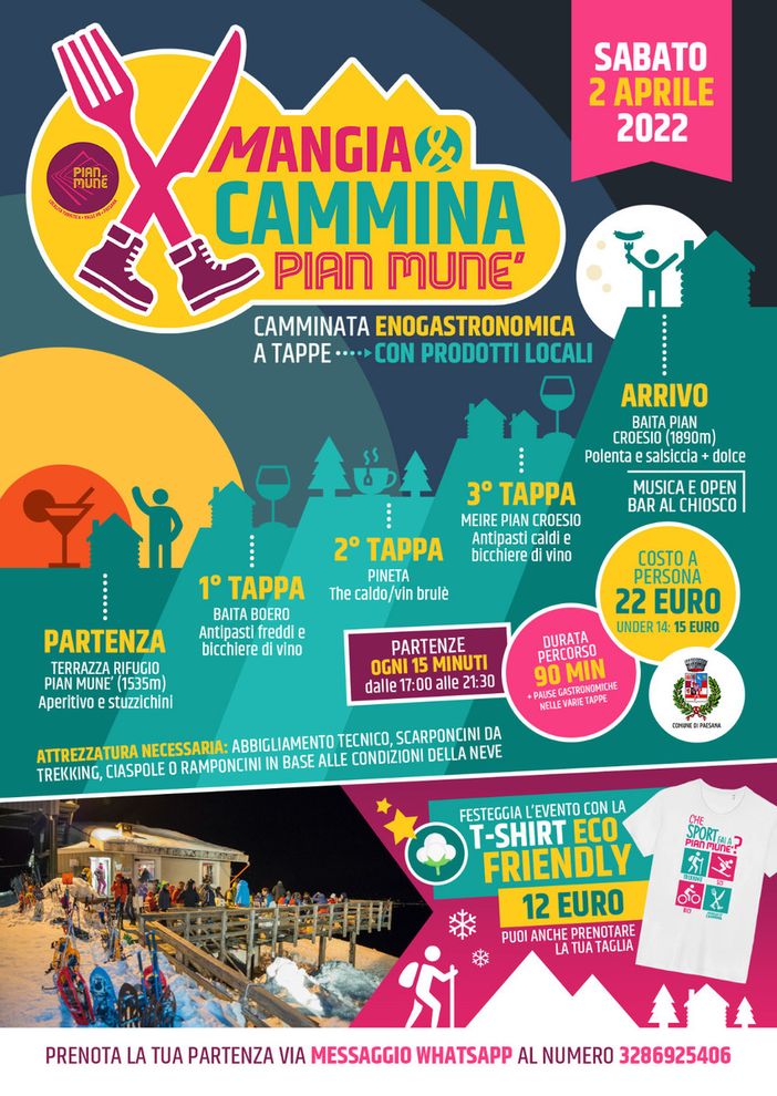 Pian Munè di Paesana: ritorna la “Mangia e Cammina” Pian Munè di Paesana: ritorna la “Mangia e Cammina”