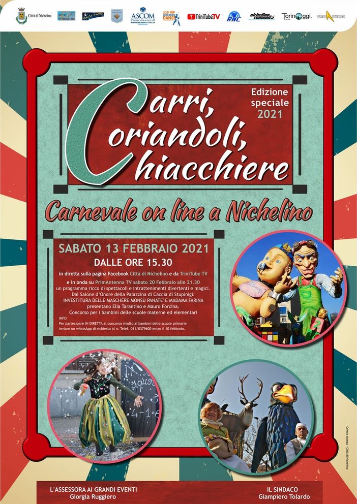 carnevale online quest'anno a Nichelino carnevale online quest'anno a Nichelino