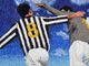 Mosaico per Alessio Ferramosca Neri e Riccardo Neri, intitolato &quot;I colori della primavera&quot; e creato dall' artista Leonardo Pivi. Si trova all'ingresso del campo 8 del Centro Juventus di Vinovo