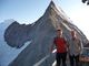 Luca Giribone e Giorgio Poët alla Mittellegihütte all’Eiger, agosto 2009