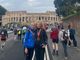 Da sinistra, Bertalot e Severini con il Colosseo sullo sfondo