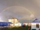 L’arcobaleno sull’ospedale da campo ad Antiochia (foto di Liana Rosini)
