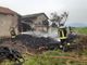 Incendio legnaia a Campiglione Fenile