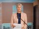 Allegra Agnelli durante la presentazione del Bilancio Sociale a Candiolo