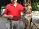 Mario Tarditi con il suo cane