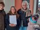 Consegna firme comitato No 5G Val Pellice municipio Luserna San Giovanni