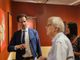 Sgarbi in visita alla mostra di Colombotto Rosso a Palazzo Vittone