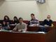 Il capogruppo Pittau, in alto a destra