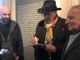 Toscani all'inaugurazione della mostra a Miradolo