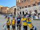 La famiglia Gili con l’amico torinese Claudio Bedin a Siena