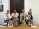 I sindaci del gemellaggio di Ventotene con Maurizia Allisio a destra